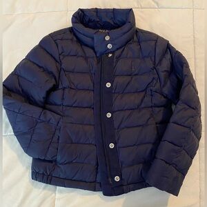 Unisex, girl, boy, navy blue puffer jacket. Coat. 4t.